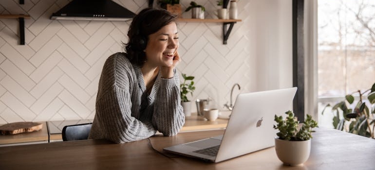 A person during a video call with a therapist in a center that has applied effective strategies marketing virtual IOP programs