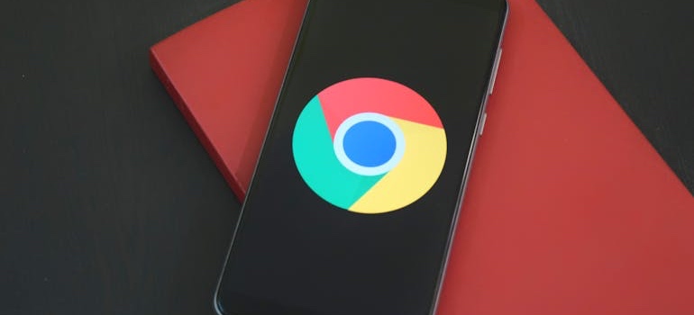 Google logo on a smartphone