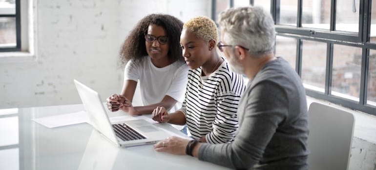 A team of marketing experts doing research on healthcare SEO and Google AI overviews